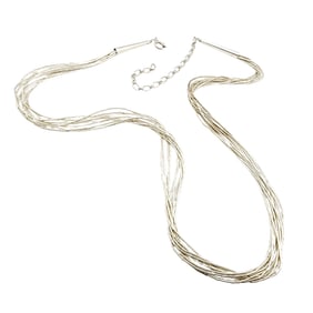 Vintage Carlisle Jewelry Co. Of Albuquerque Sterling Liquid Silver Necklace 12g