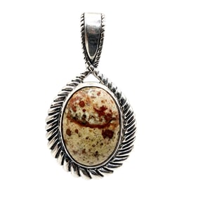 Carolyn Pollack Relios Sterling Jasper Pendant 13.7g