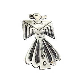 Vintage Bell Trading Post Sterling Thunderbird Brooch 3.8g