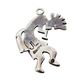 Johnson Largo Navajo Sterling Kokopelli Pendant 4.1g