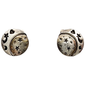 Raymond Coriz? Kewa Sterling Celestial Earrings 13g