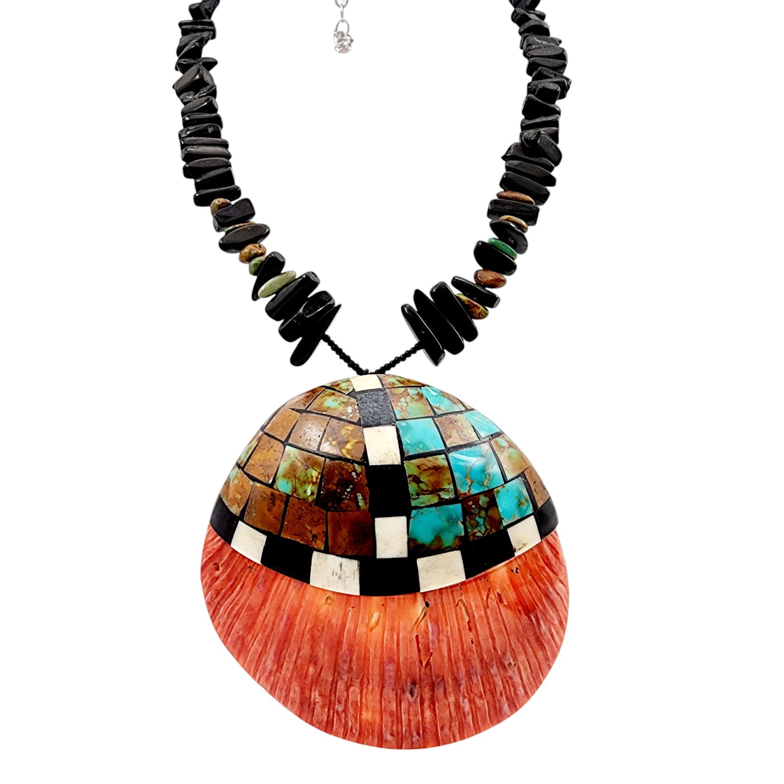 Award Winning Ava Marie Coriz Santo Domingo Kewa Pueblo Heishe Spiny Oyster Shell Necklace 82g (1 of 11)
