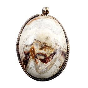 W. Smistik Navajo Sterling Agate Pendant 23g