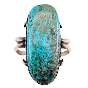 Chimney Butte Turquoise Sterling Cuff Bracelet 82g