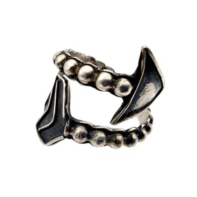 Signed H&T Sterling Arrow Ring Sz Adjustable 6.5g