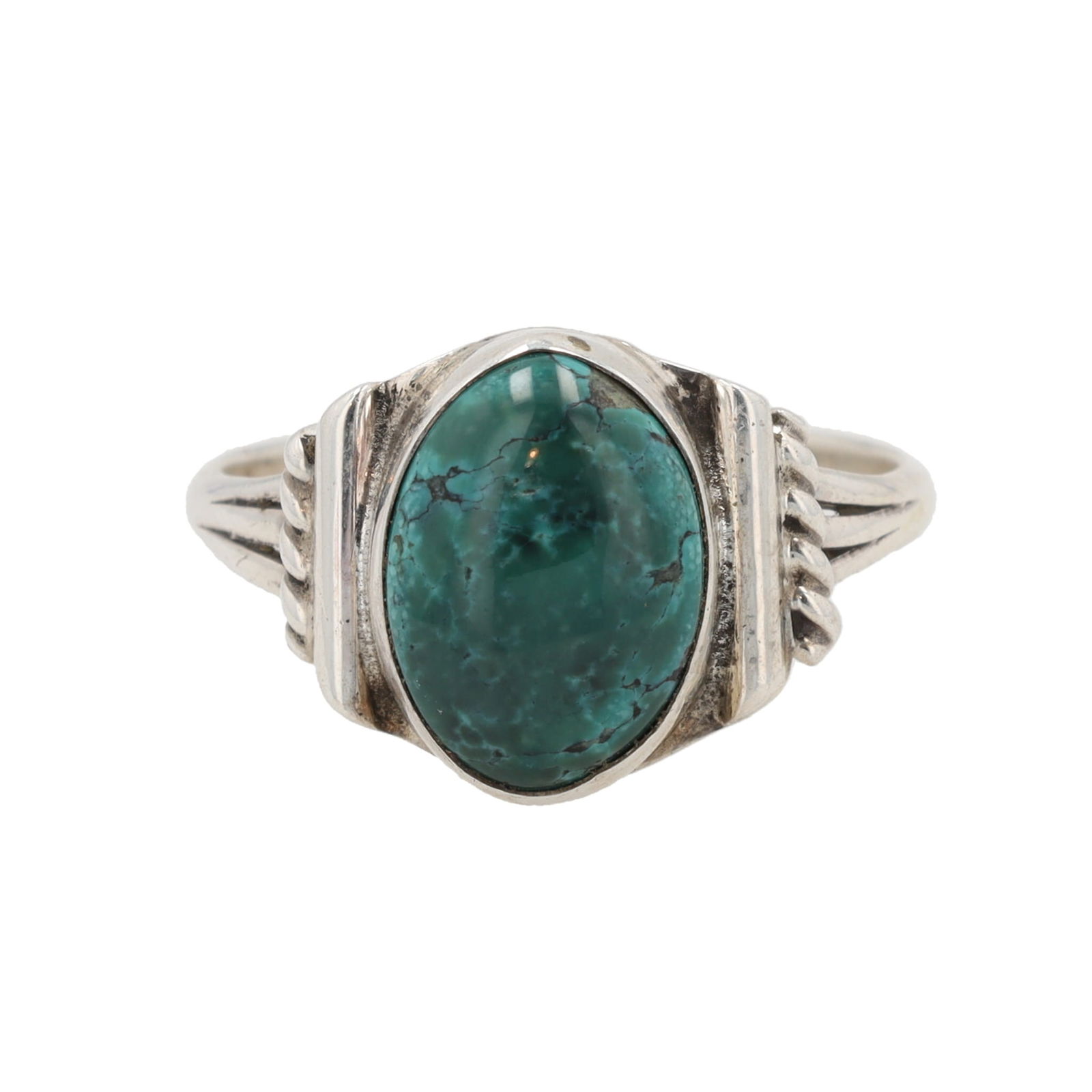 P Agate Sterling Ring Sz. 11.75 (1 of 6)