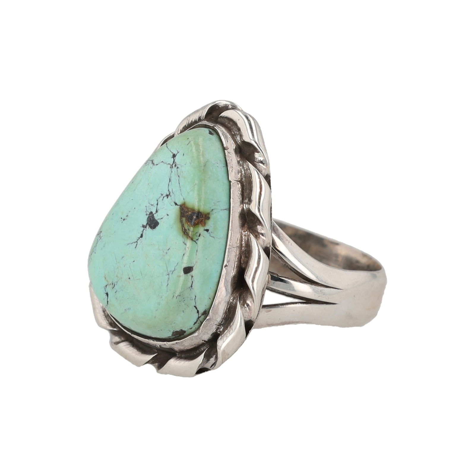 Navajo Turquoise Sterling Ring Sz. 6 (1 of 5)