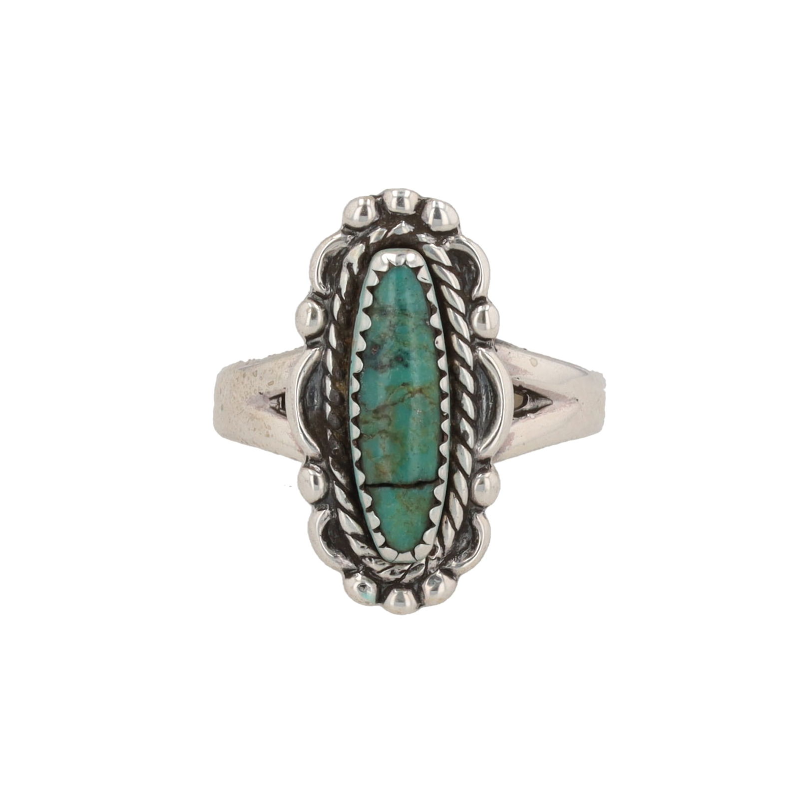 Bell Trading Post Turquoise Sterling Ring Sz. 6.5 (1 of 6)