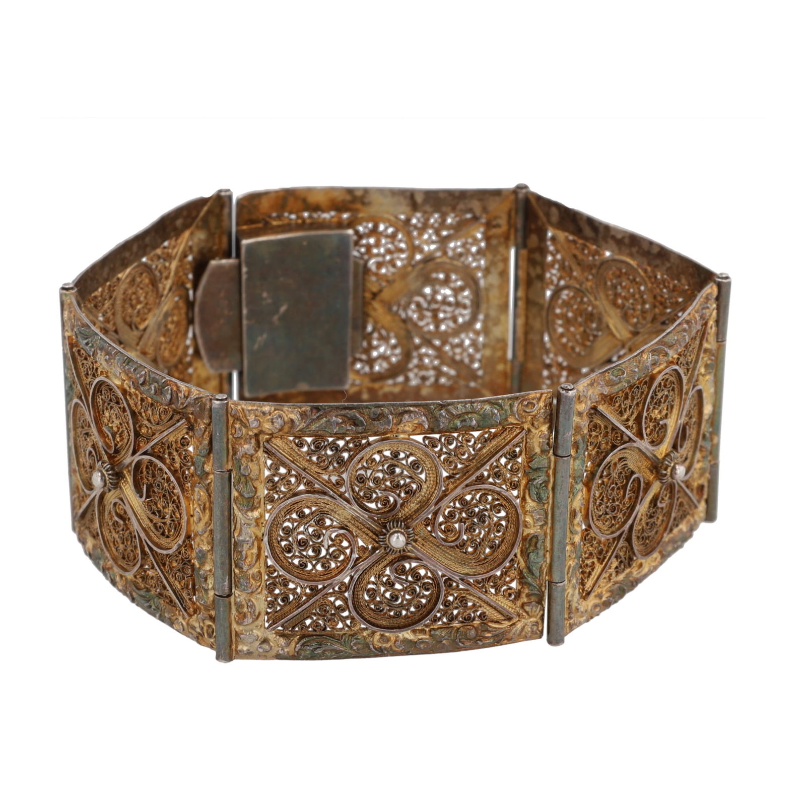 Sterling Filigree Panel Bracelet (1 of 5)
