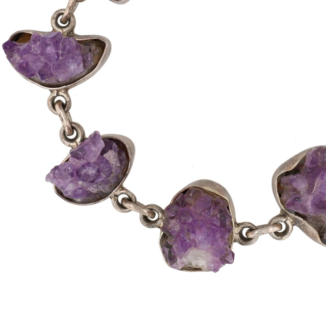 Charles Albert Amethyst Sterling Toggle Bracelet (1 of 5)
