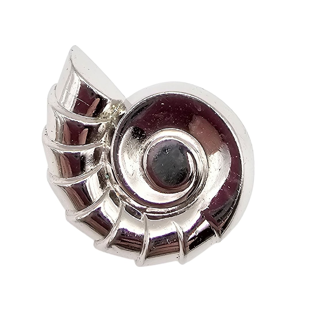 Coro Vintage Silver Tone Seashell Brooch: Coro Vintage Silver Tone Seashell Brooch