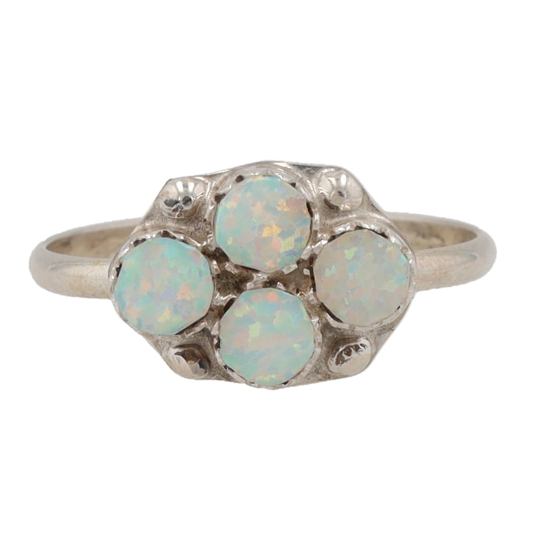 Swain Charlie Sterling Zuni Opal Ring Sz 8 (1 of 5)