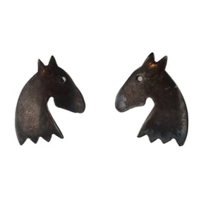 Victoria Hamlett Designs "Little Horse" Sterling Earrings