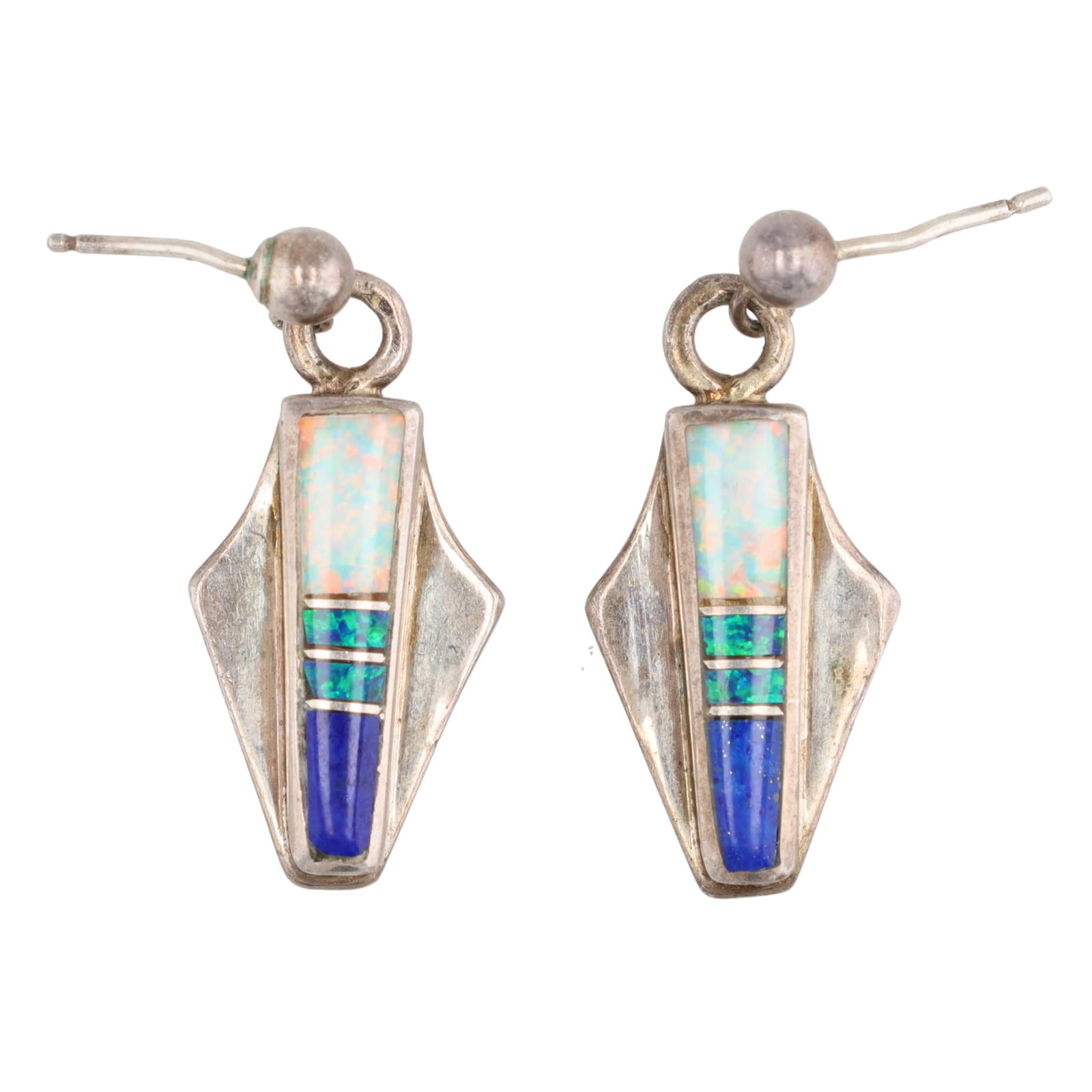 First American Traders Gallup Opal Sodalite Earrings (1 of 4)