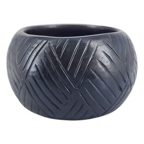P Bigmeat Cherokee Blackware pot 2'" x 3"