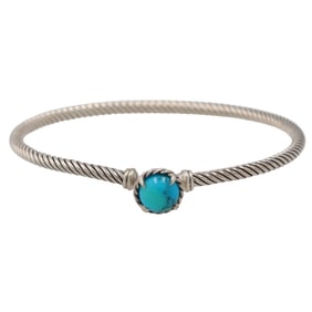 David Yurman Sterling Twist Eye Hook Bracelet