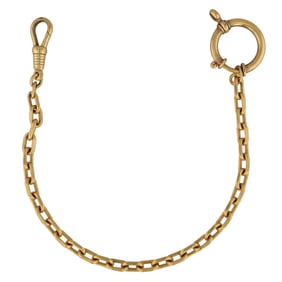 Victorian Era German Amerikaner Gold Filled Watch Chain