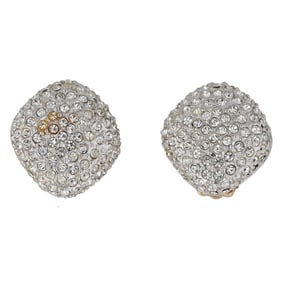 Stunning Vintage Carolee Rhinestone Clip-on Earrings