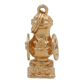 Vintage AVON Collectible Coffee Grinder Gold Tone Charm