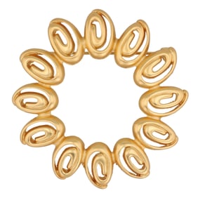 Vintage Anne Klein Gold Tone Brooch