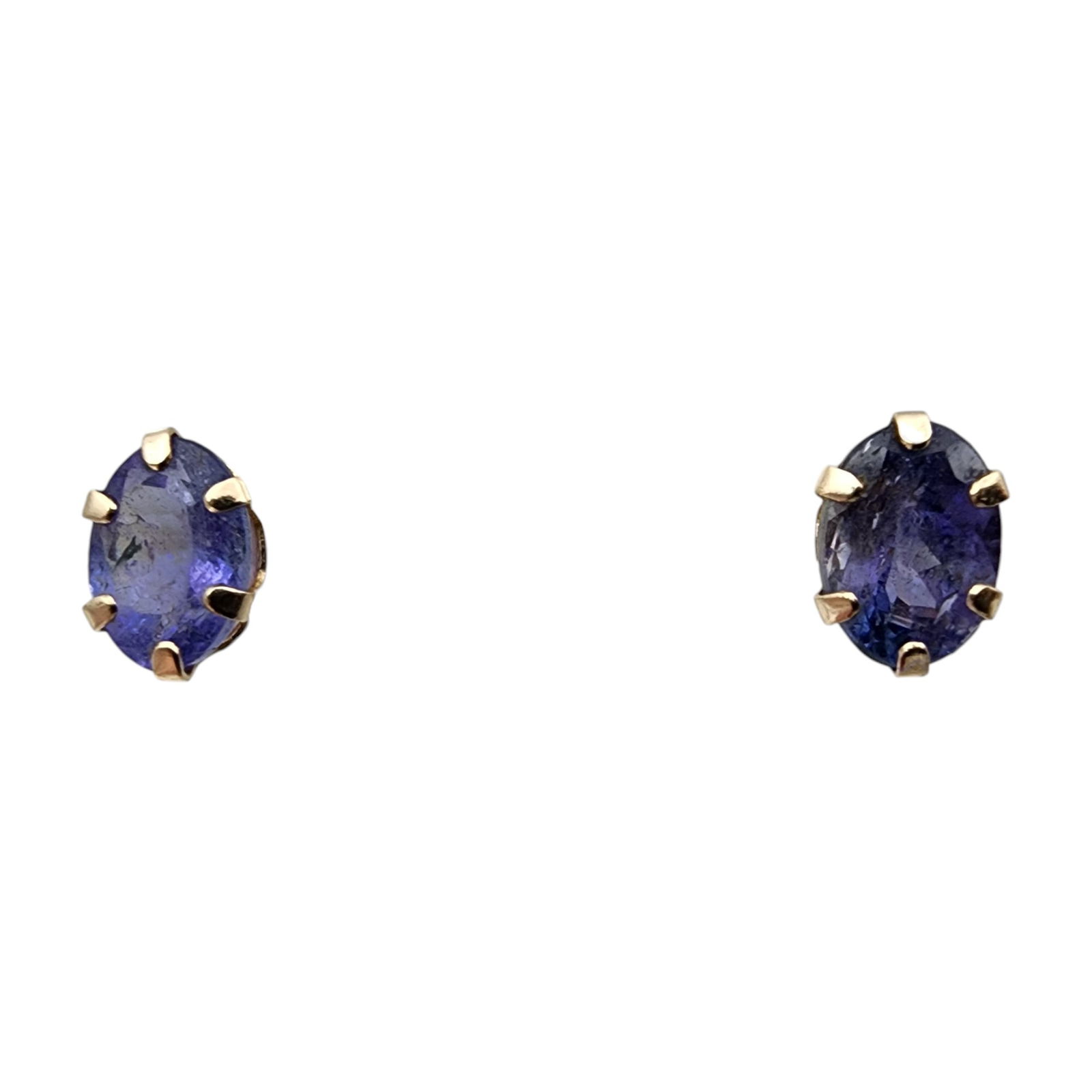 10k Gold Tanzanite Stud Earrings (1 of 5)