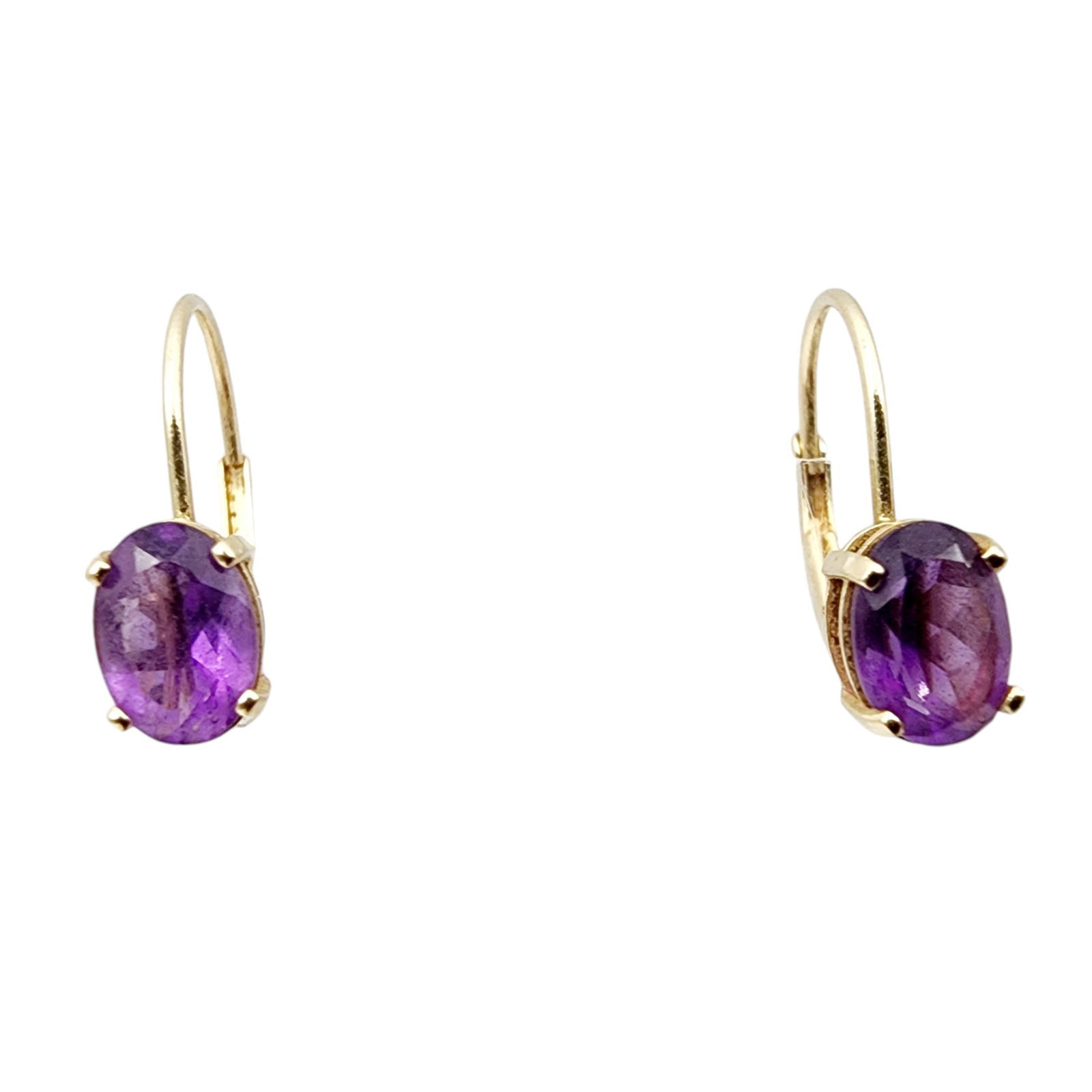 14k Gold Amethyst Earrings (1 of 5)