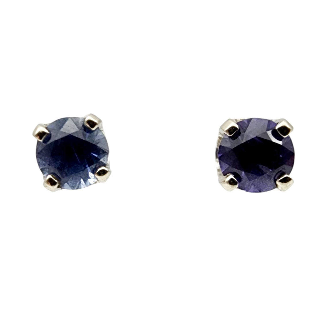 14k White Gold Colored Diamond? Stud Earrings (1 of 5)