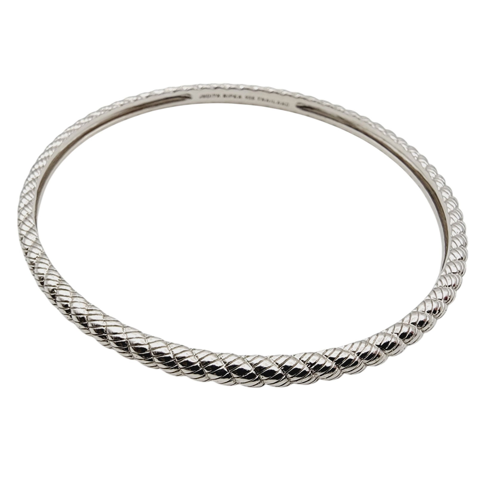 Judith Ripka Sterling Twist Cable Bangle Bracelet (1 of 5)