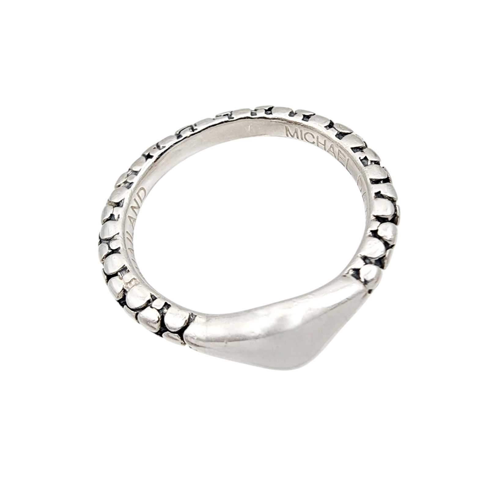 Michael Dawkins Sterling Pebble Ring Sz 7 (1 of 6)