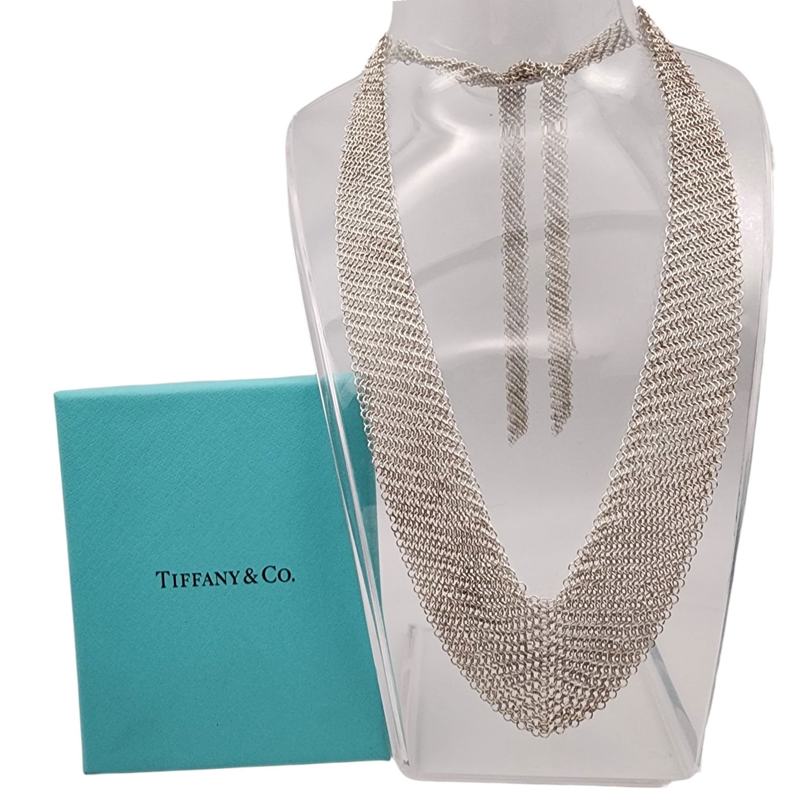 Tiffany & Co. Elsa Peretti Sterling Mesh Scarf Necklace (1 of 5)