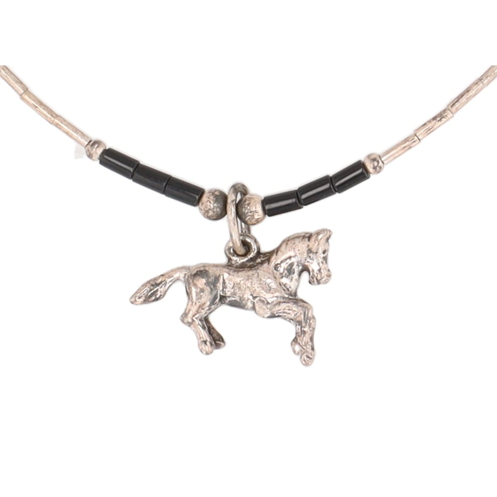 Vintage Southwestern Liquid Sterling Horse Necklace (1 of 5)