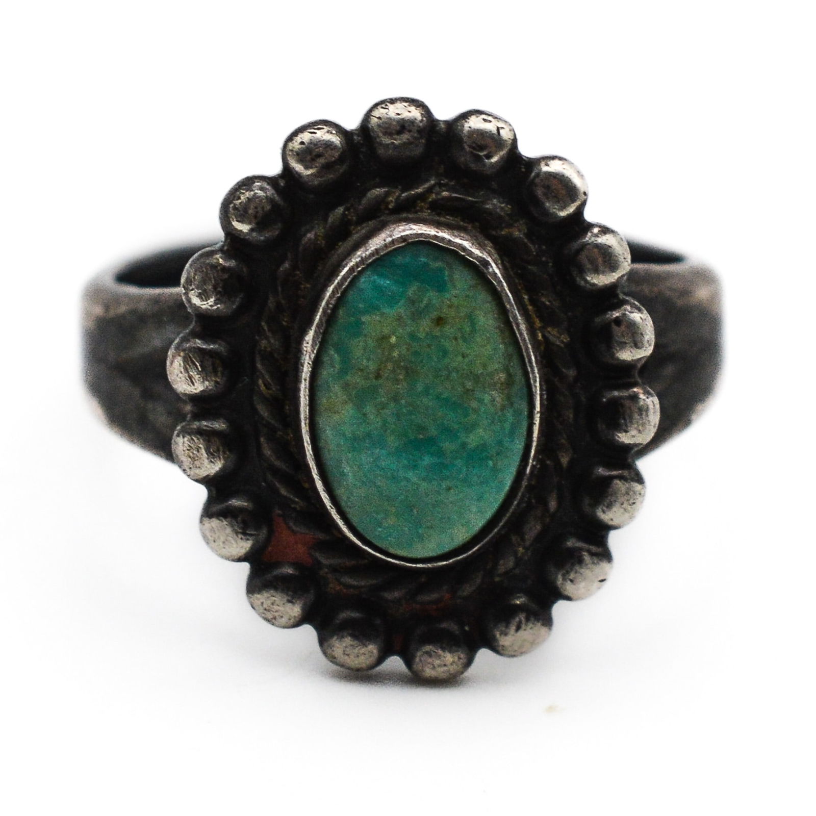Bell Trading Post Sterling Turquoise Ring Sz. 4.25 (1 of 7)