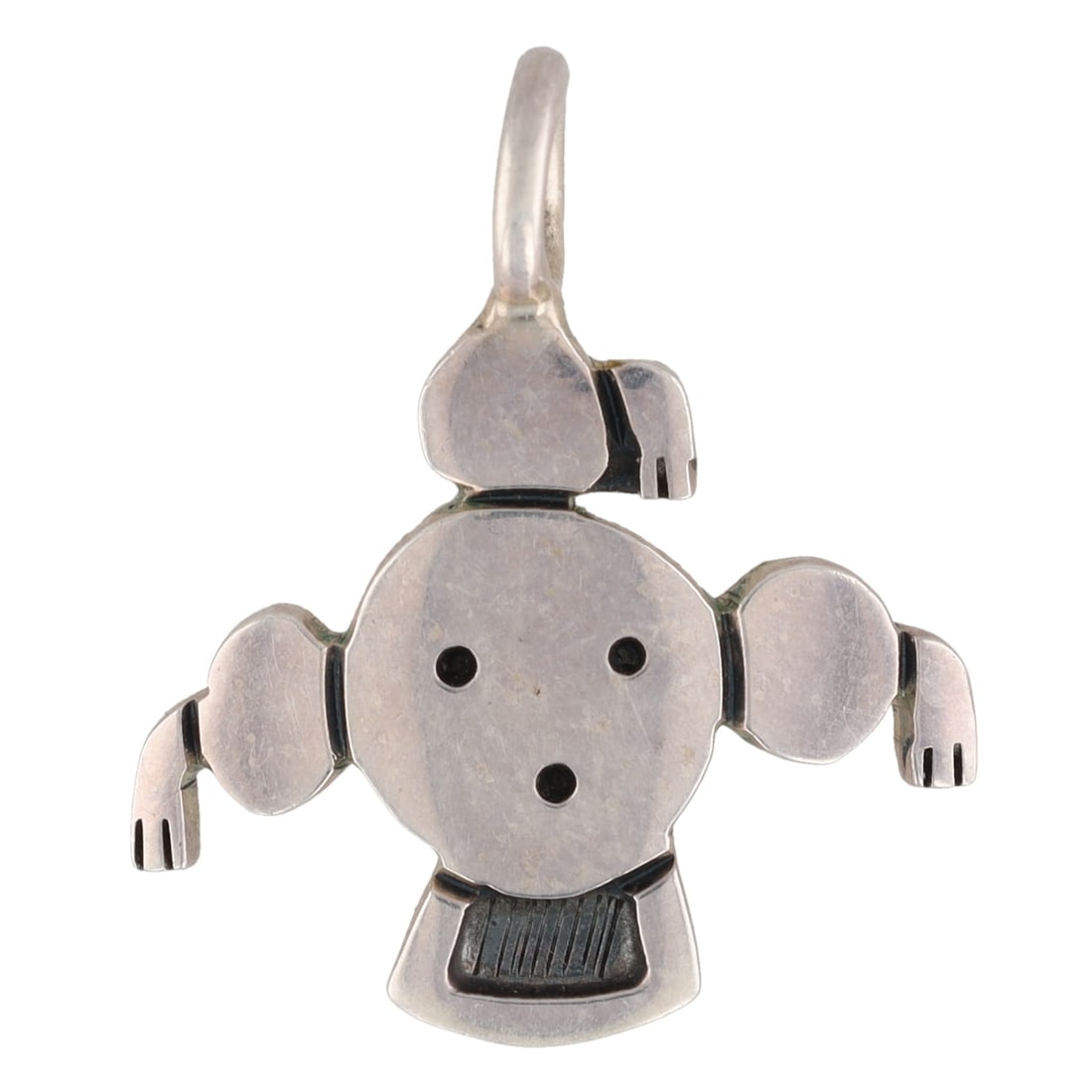 Marcus Lomayestewa Hopi Sterling Koyemsi Pendant: Marcus Lomayestewa Hopi Sterling Koyemsi Pendant 2.5g