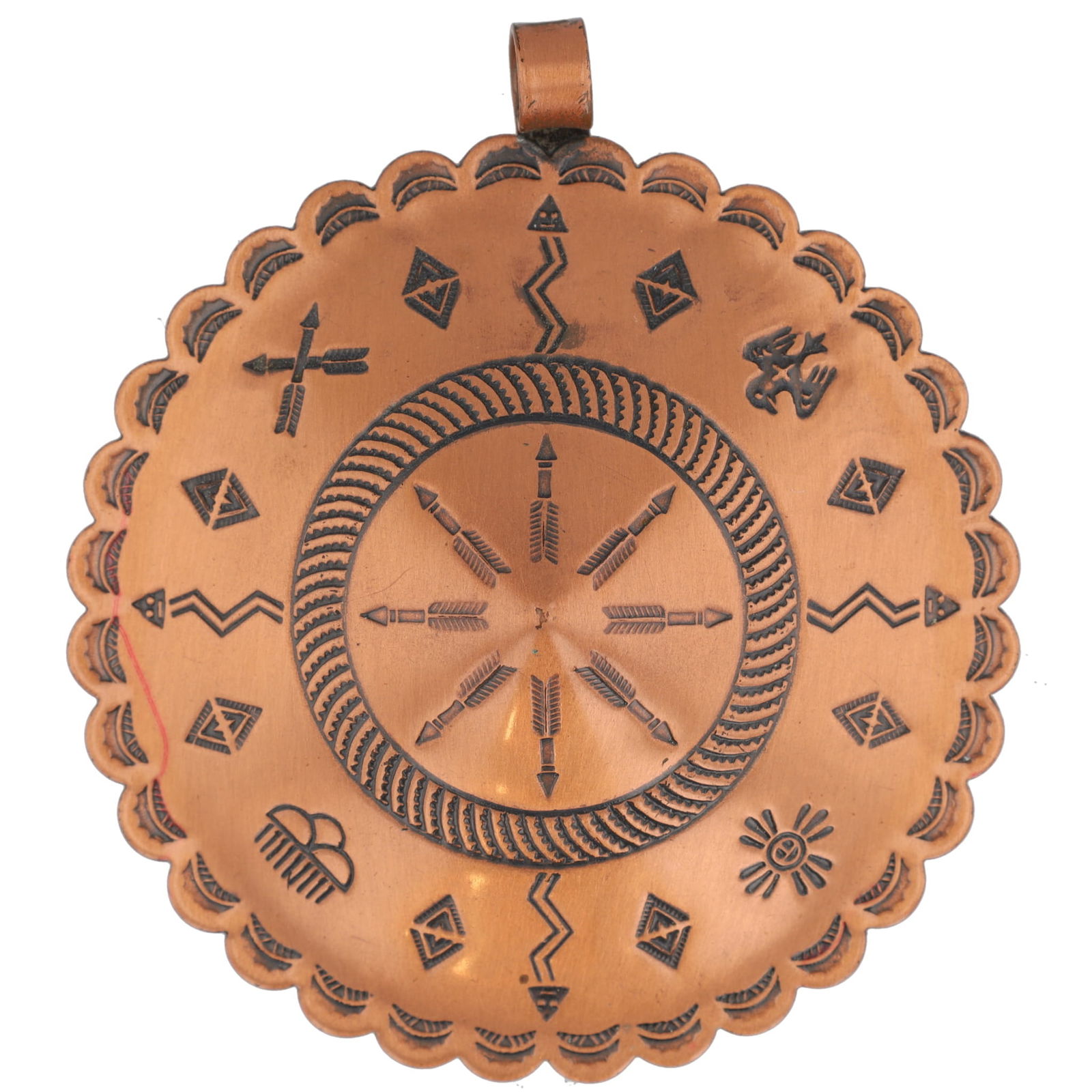Bell Trading Post Copper Stamped Pendant (1 of 4)