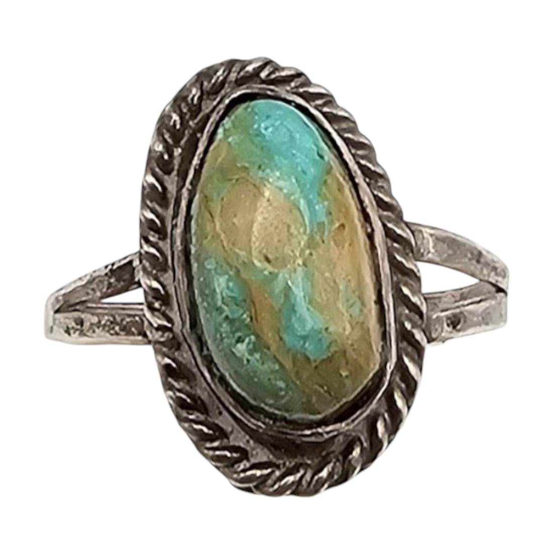 Navajo Turquoise Sterling Silver Ring Size 4.5 1.9 G: Navajo Turquoise Sterling Silver Ring Size 4.5 1.9 G
