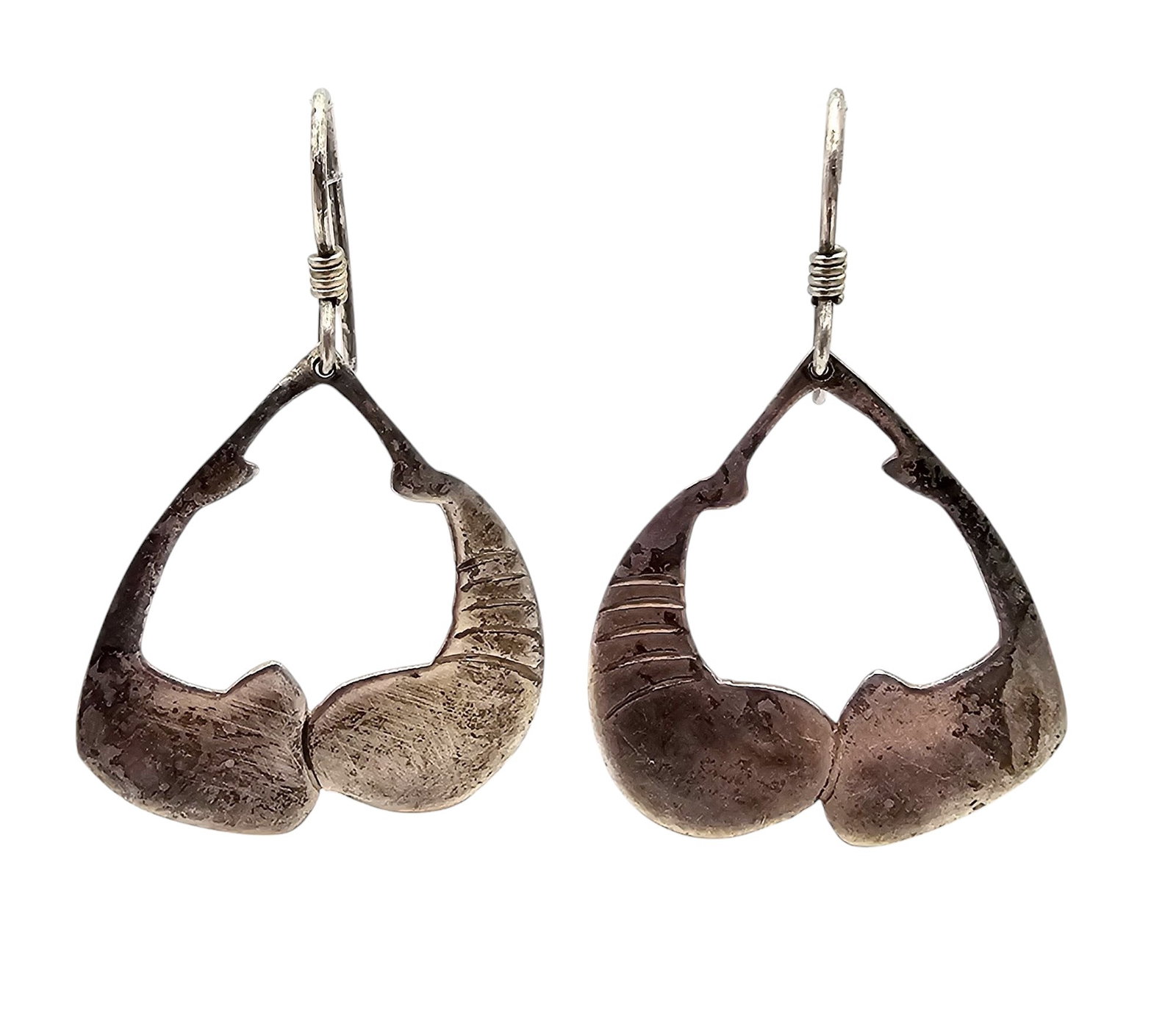 D Stewart Sterling Silver Drop Dangle Earrings 4.2 G: D Stewart Sterling Silver Drop Dangle Earrings 4.2 G