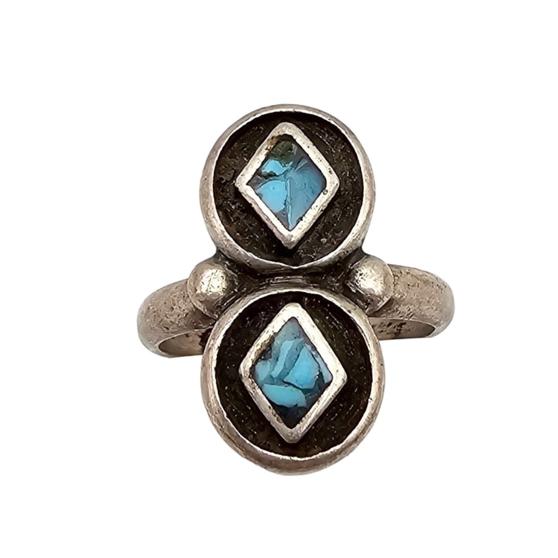 Navajo Turquoise Sterling Silver Ring Size 5.5 4.2 G (1 of 4)