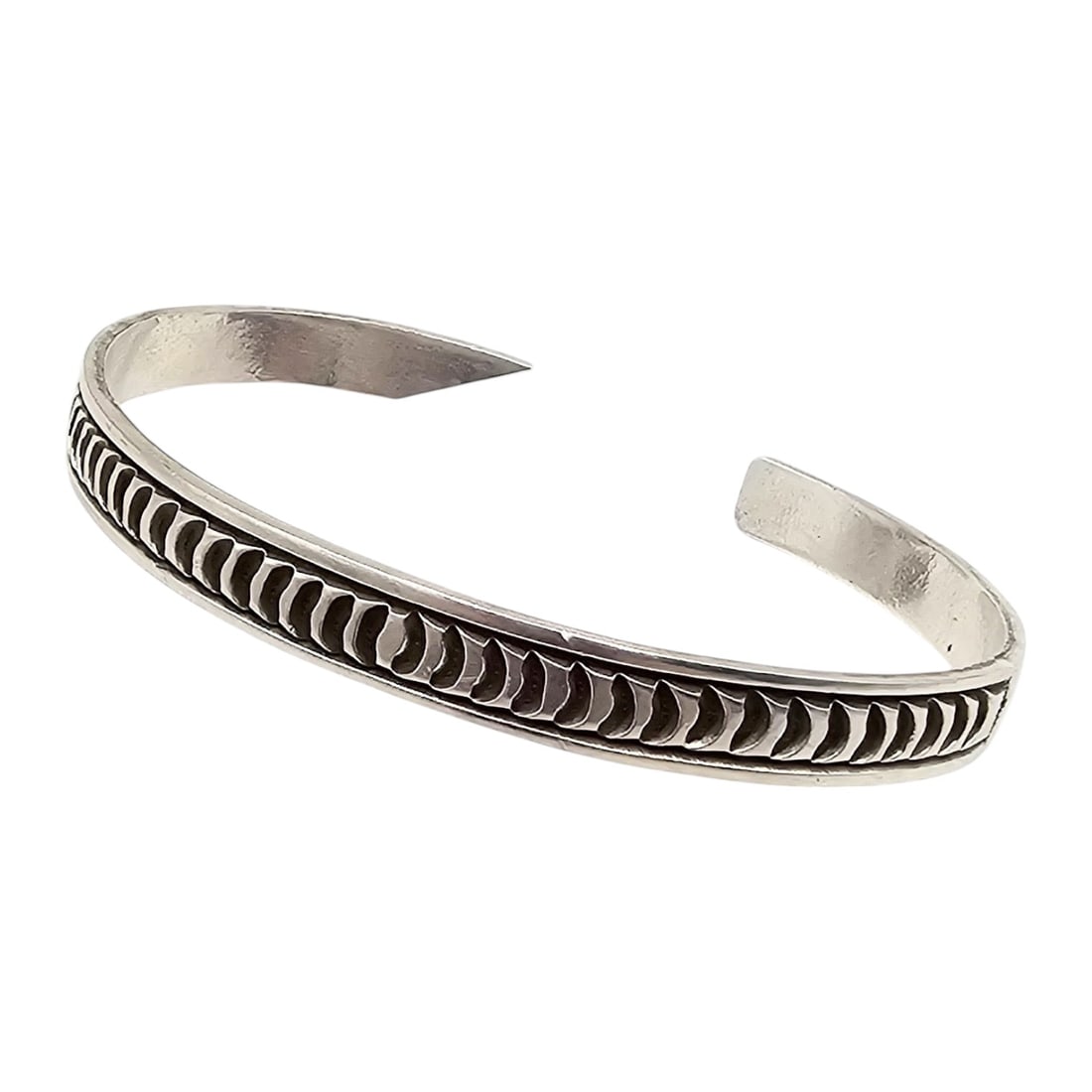 Southwestern Sterling Silver Cuff Bracelet 15.3 G (1 of 3)
