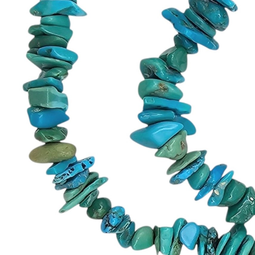 Turquoise Chunk Necklace Southwestern: Turquoise Chunk Necklace southwestern