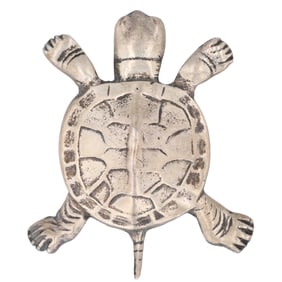 Signed Native American Sterling Turtle Brooch