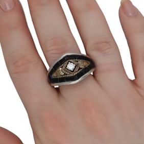 Silver Ray Navajo Sterling Multi Stone Ring Sz. 15