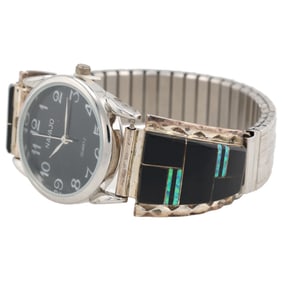 Navajo Sterling Multi Stone Inlay Watch Nibs