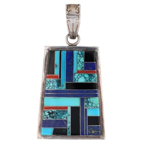 Amazing Tommy Jackson Navajo Reversible Pendant