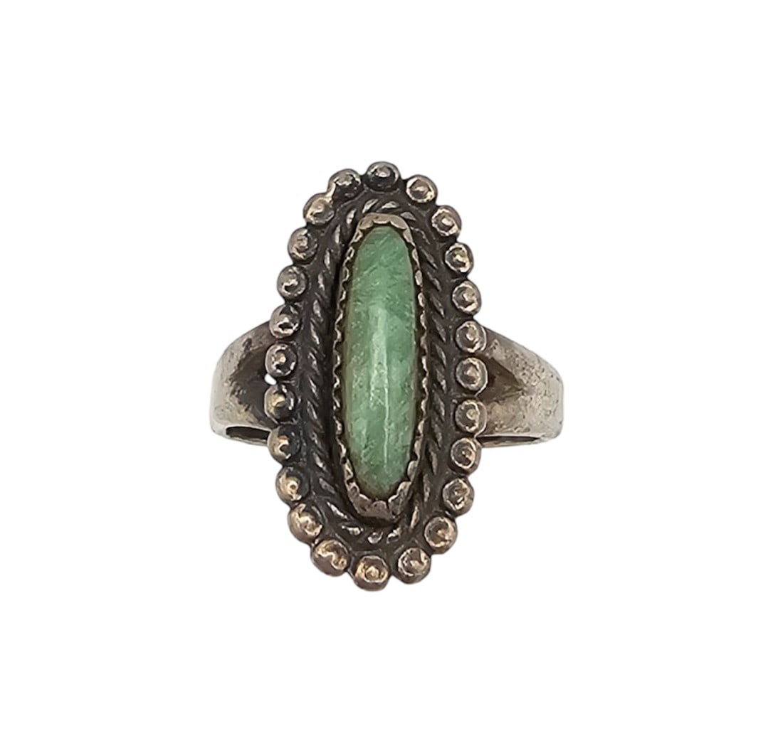 Bell Trading Post Turquoise Sterling Ring Sz 5.25 (1 of 4)