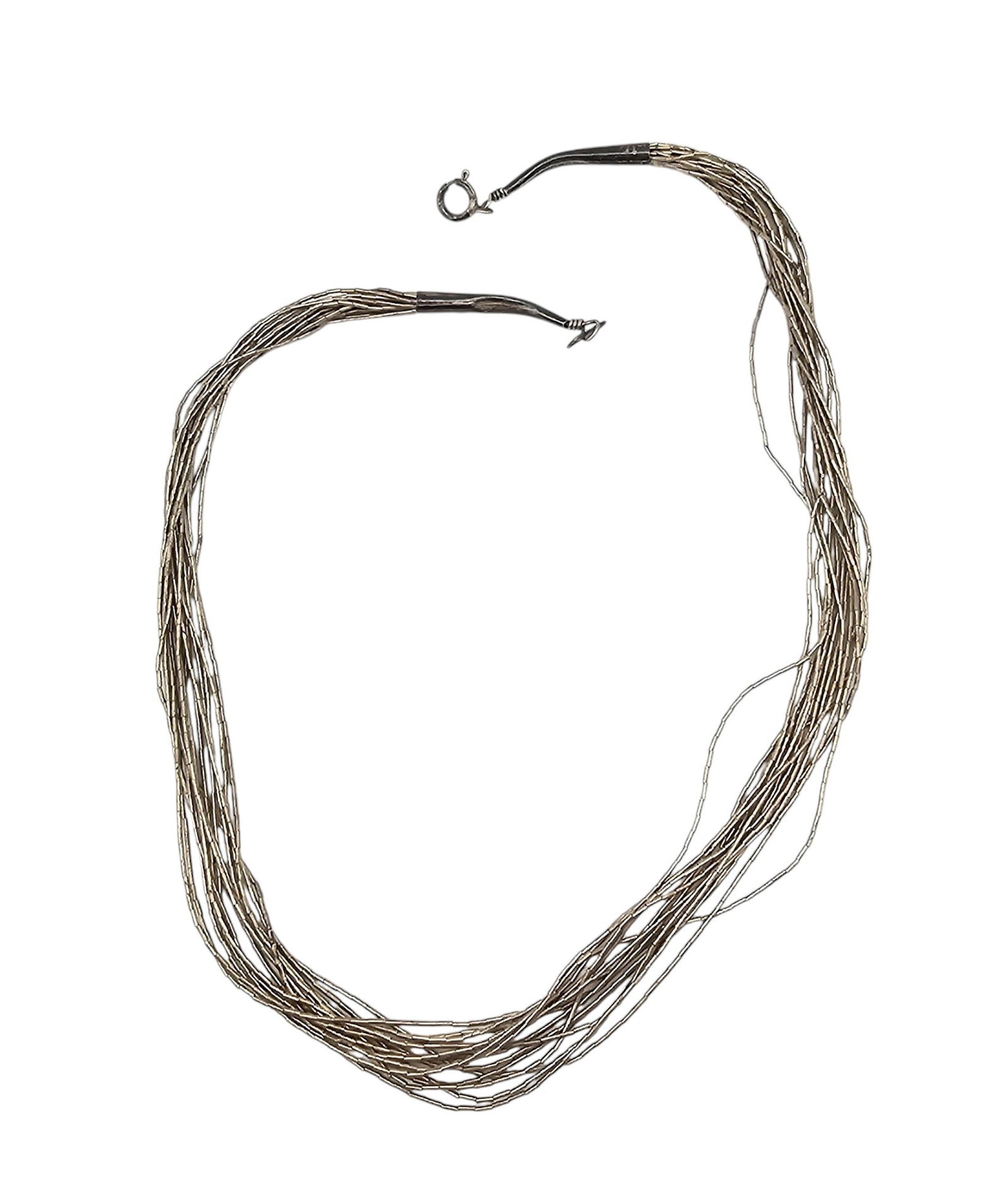 Native Liquid Silver Sterling Silver Multi Strand Necklace (1 of 3)