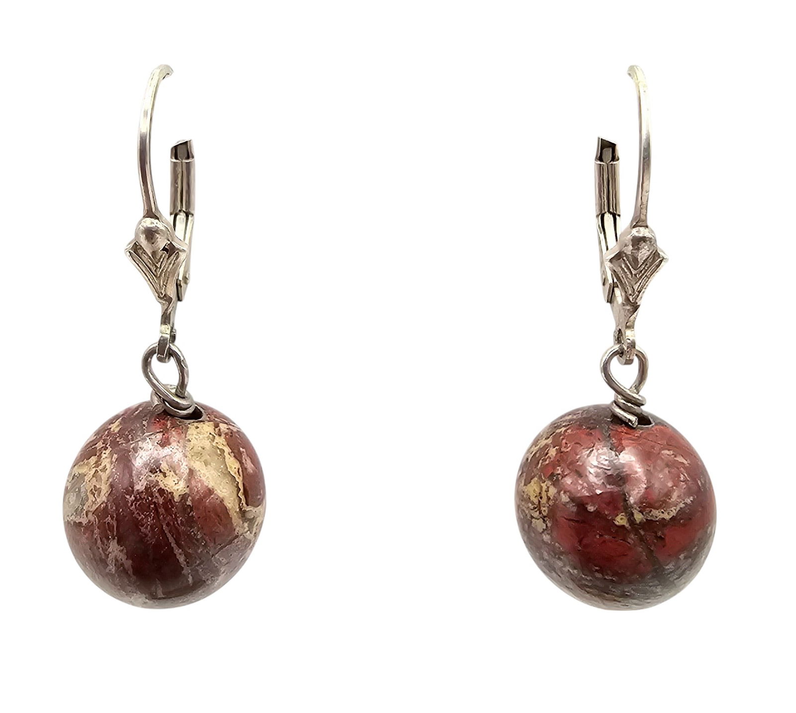 Southwestern Jasper Sterling Silver Drop Dangle Earrings (1 of 3)