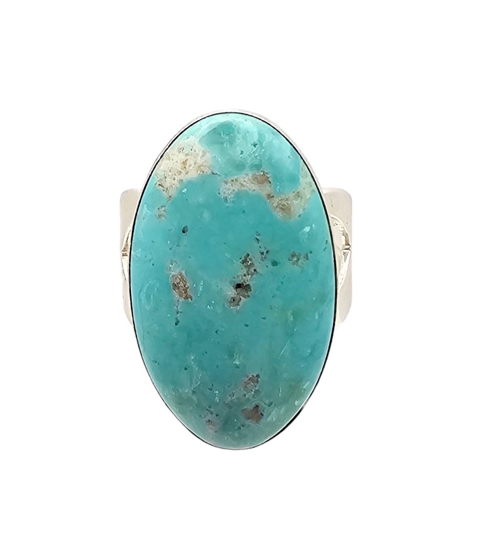 Jay King Mine Finds Turquoise Sterling Silver Ring (1 of 4)