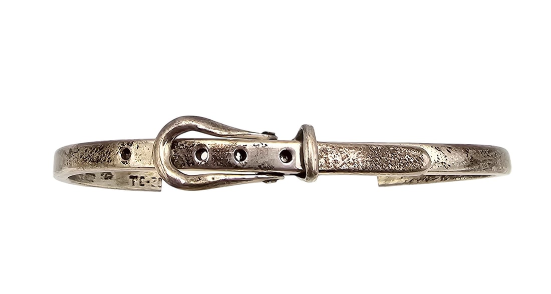 Mexico Taxco TC-204 Sterling Silver Belt Bracelet: Mexico Taxco TC-204 Sterling Silver Belt Bracelet 12.9 G