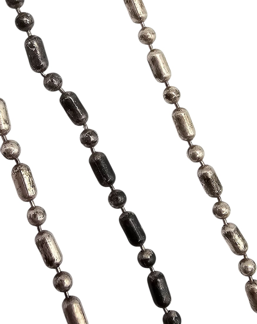 Mexico Sterling Silver Ball Bar Necklace (1 of 3)