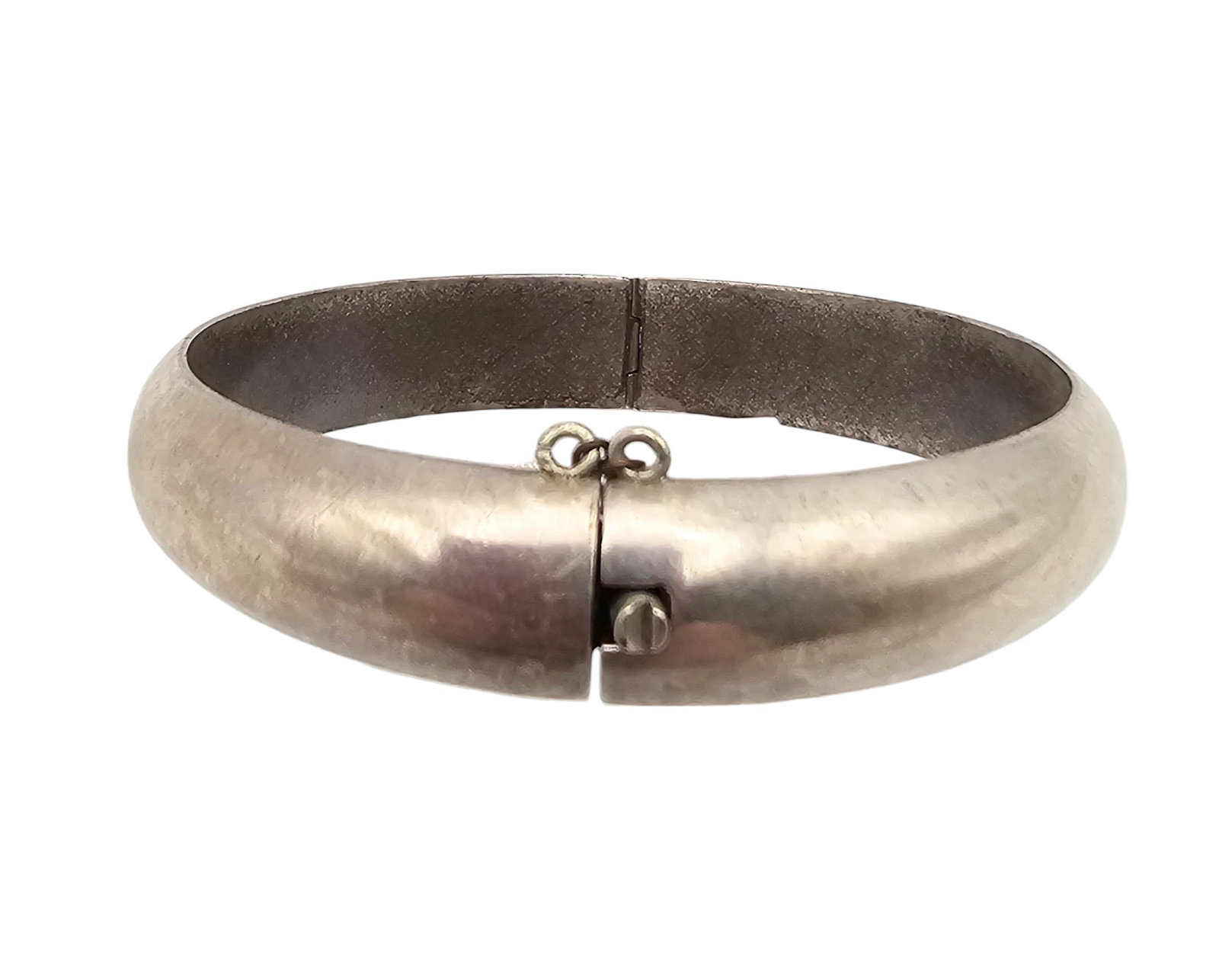Mexico Taxco TS-30 Hollow Form Bangle Bracelet: Mexico Taxco TS-30 Hollow Form Bangle Bracelet 23.5 G